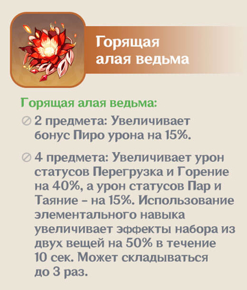 Горящая алая ведьма