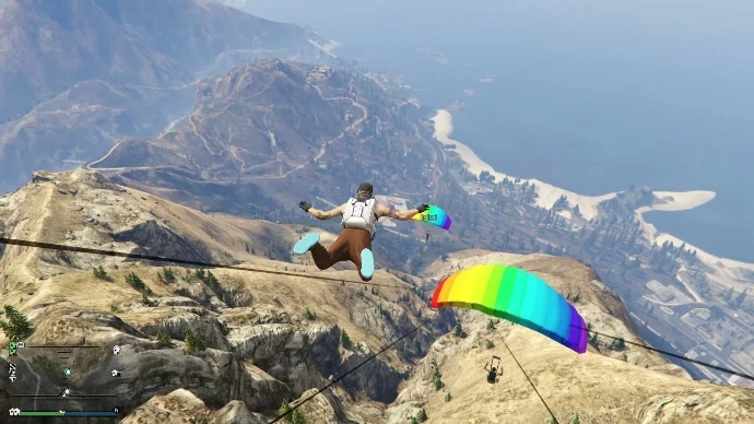GTA Online. Прыжки с парашютом