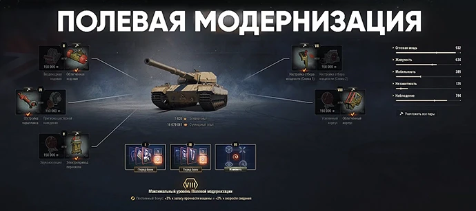 Super Conqueror: Полевая модернизация